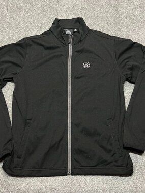 686 Men's Black Full Zip Jacket Size Small Mock Neck